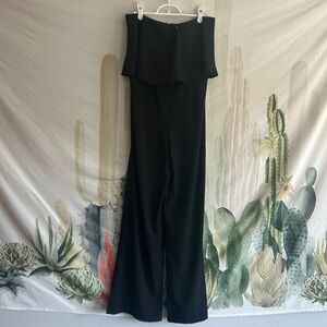 DO+BE Black Strapless Jumpsuit